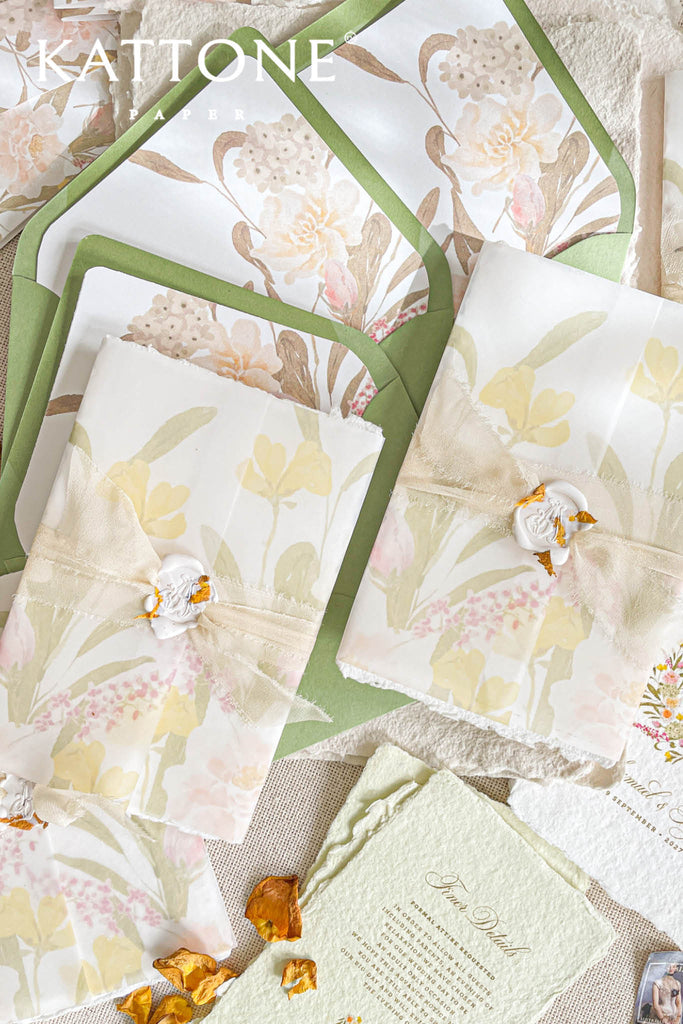 Imogen Handmade Paper Wedding Invitations