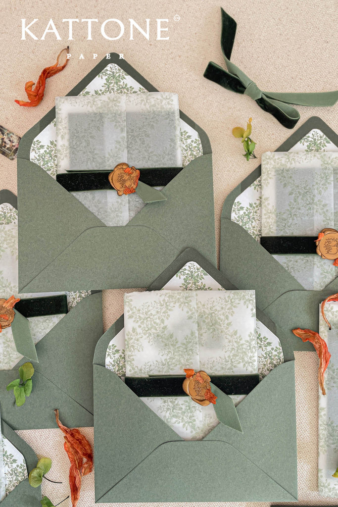 Lettie Handmade Paper Wedding Invitations