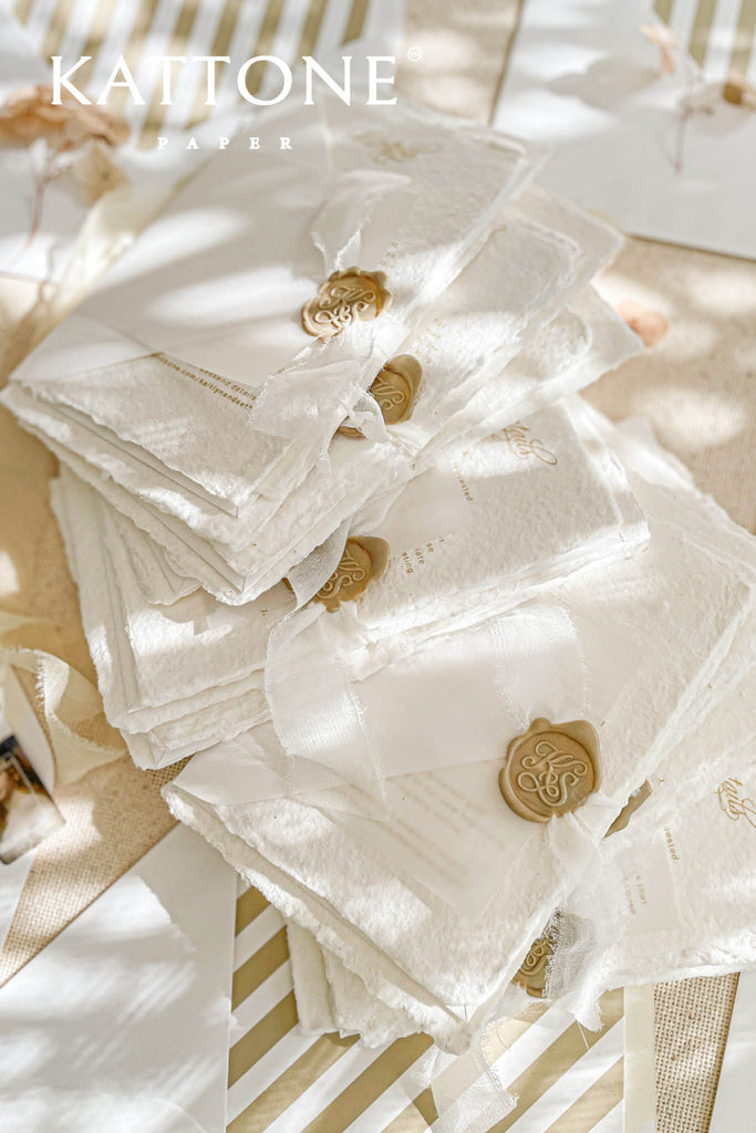 Sybil Handmade Paper Wedding Invitations