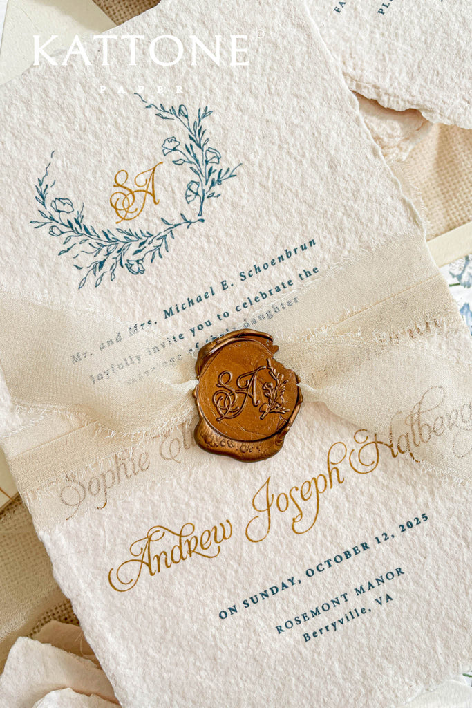Zephyra Handmade Paper Wedding Invitations