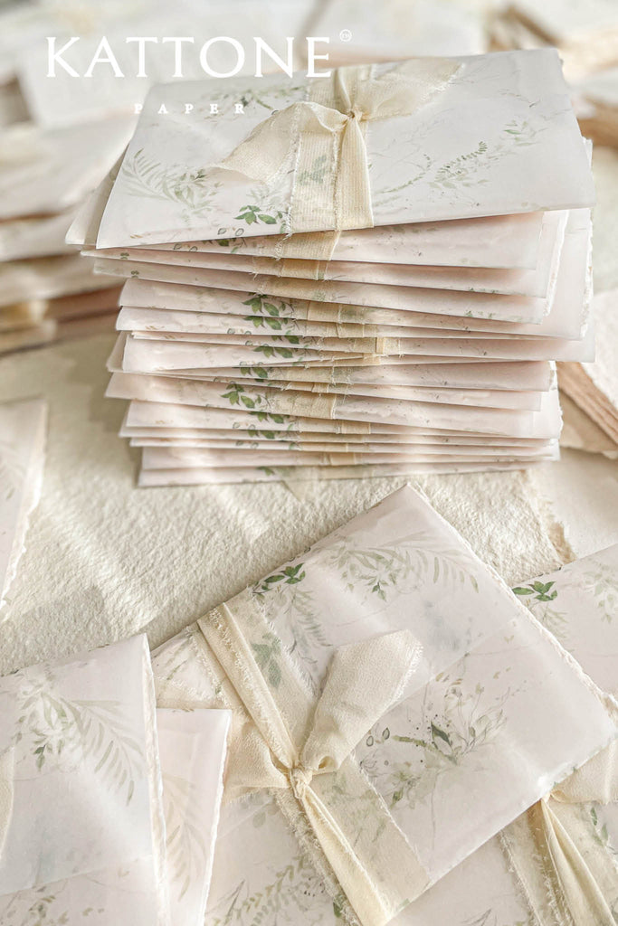 Dallis Handmade Paper Wedding Invitation Sets