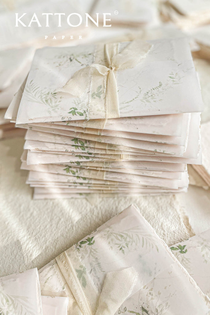 Dallis Handmade Paper Wedding Invitation Sets