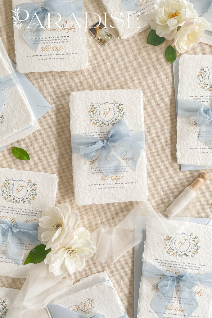 Blossom Handmade Paper Wedding Invitation Sets