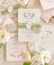 Announce your special day with the serene and natural beauty of these handmade paper wedding invitations. Perfect for a garden wedding or an outdoor celebration, this suite combines the luxurious, tactile feel of artisan paper with a delicate botanical design. The result is a truly romantic set of wedding stationery that will enchant your guests and beautifully set the tone for your special day.