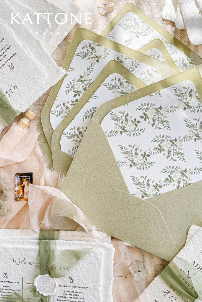 Alita Handmade Paper Wedding Invitation Sets