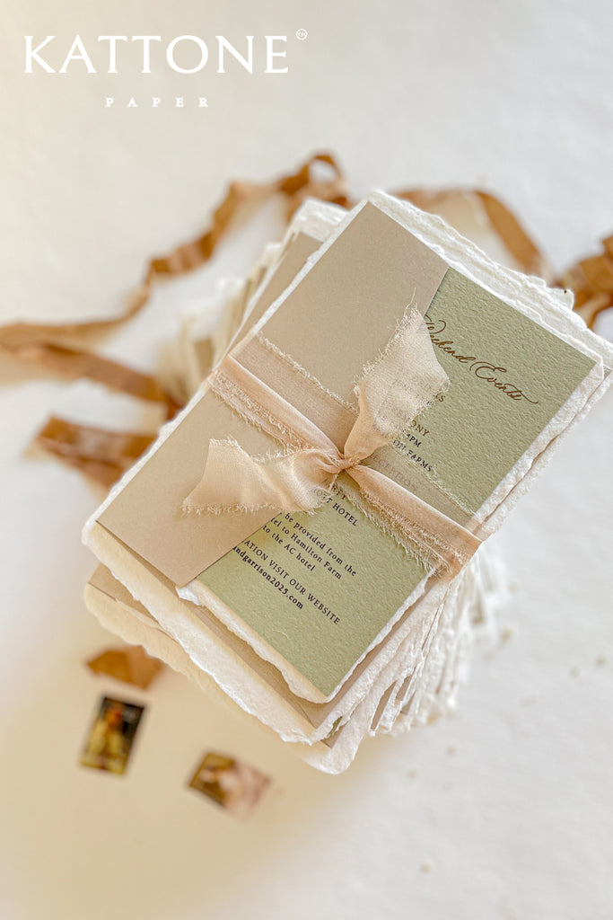 Kya Handmade Paper Wedding Invitations