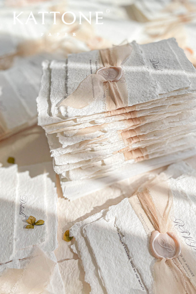 Damaris Handmade Paper Wedding Invitation Sets