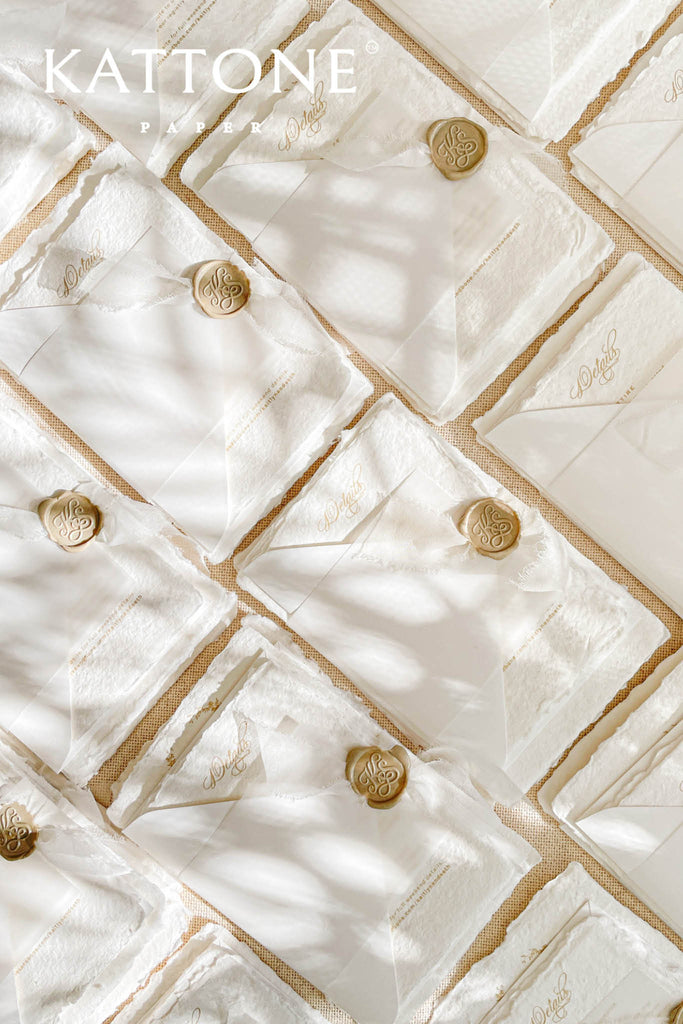 Sybil Handmade Paper Wedding Invitations