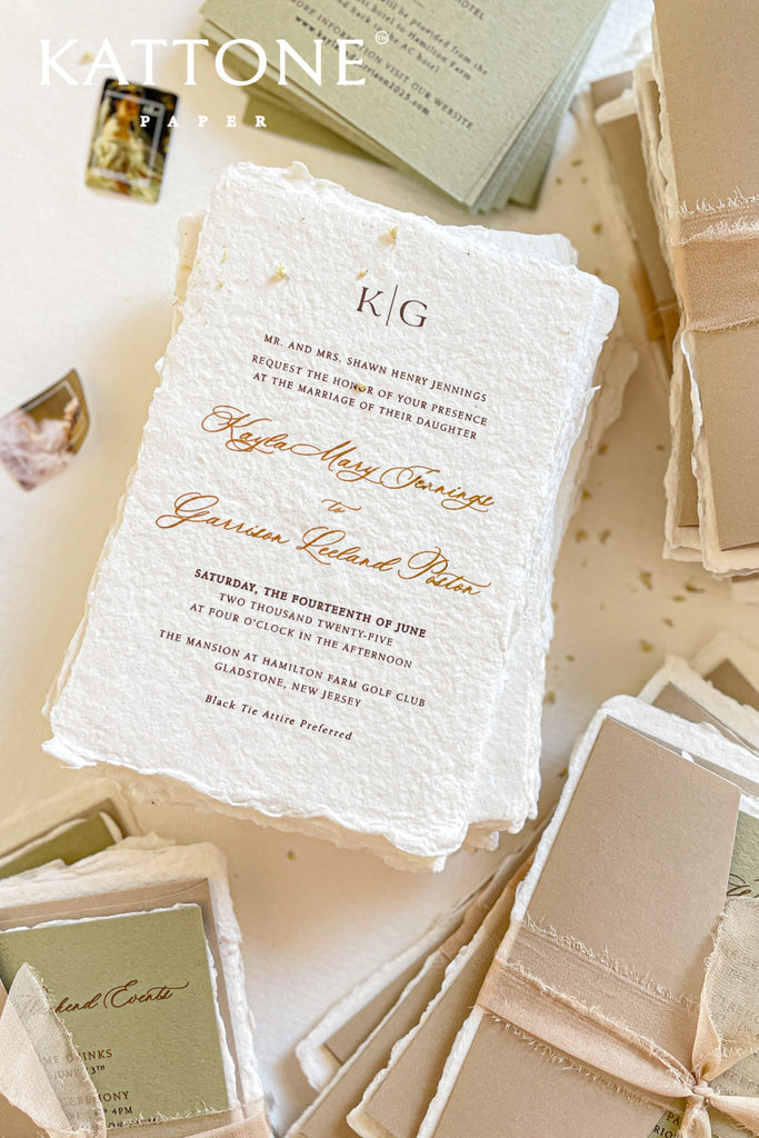 Kya Handmade Paper Wedding Invitations