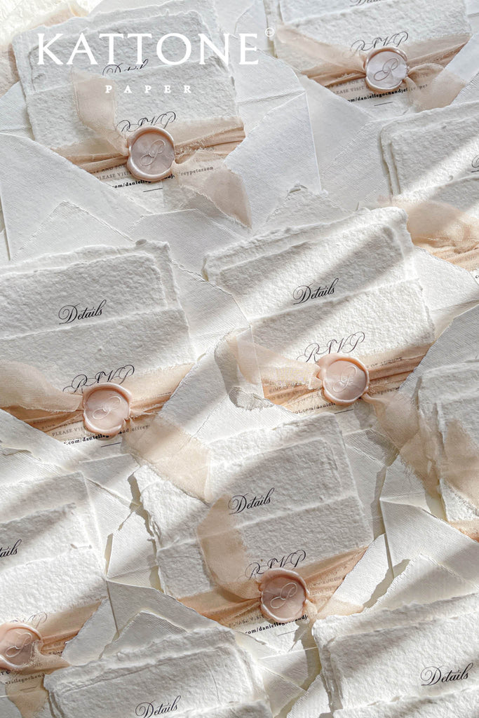 Damaris Handmade Paper Wedding Invitation Sets