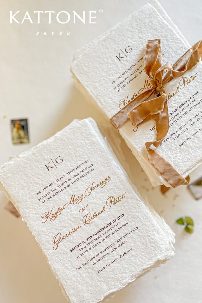Kya Handmade Paper Wedding Invitations