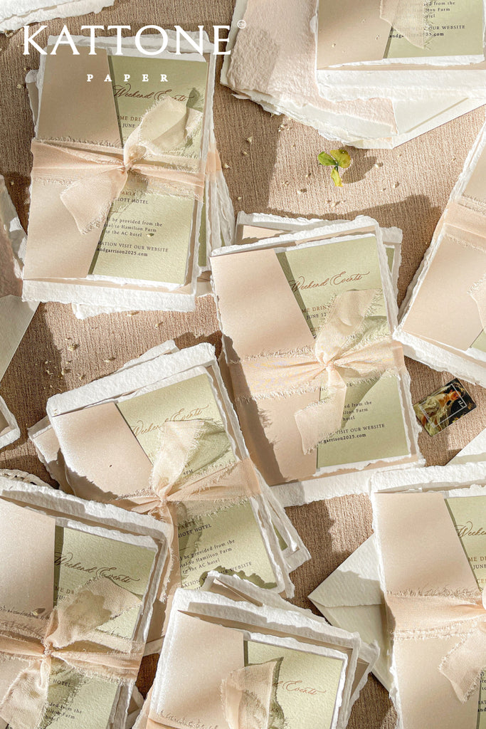 Kya Handmade Paper Wedding Invitations