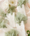 Bring soft, romantic elegance to your event with our handmade paper place cards, crafted from luxurious cotton rag paper and finished with natural deckled edges. Each card is adorned with airy sage-green chiffon ribbon and delicate calligraphy, creating a refined fine-art look perfect for weddings, showers, garden celebrations, and intimate gatherings. These artisanal place cards add movement, texture, and timeless beauty to any tablescape.