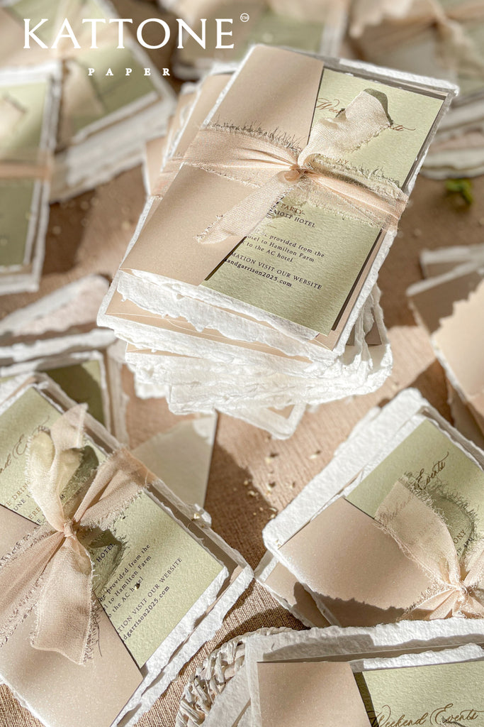 Kya Handmade Paper Wedding Invitations