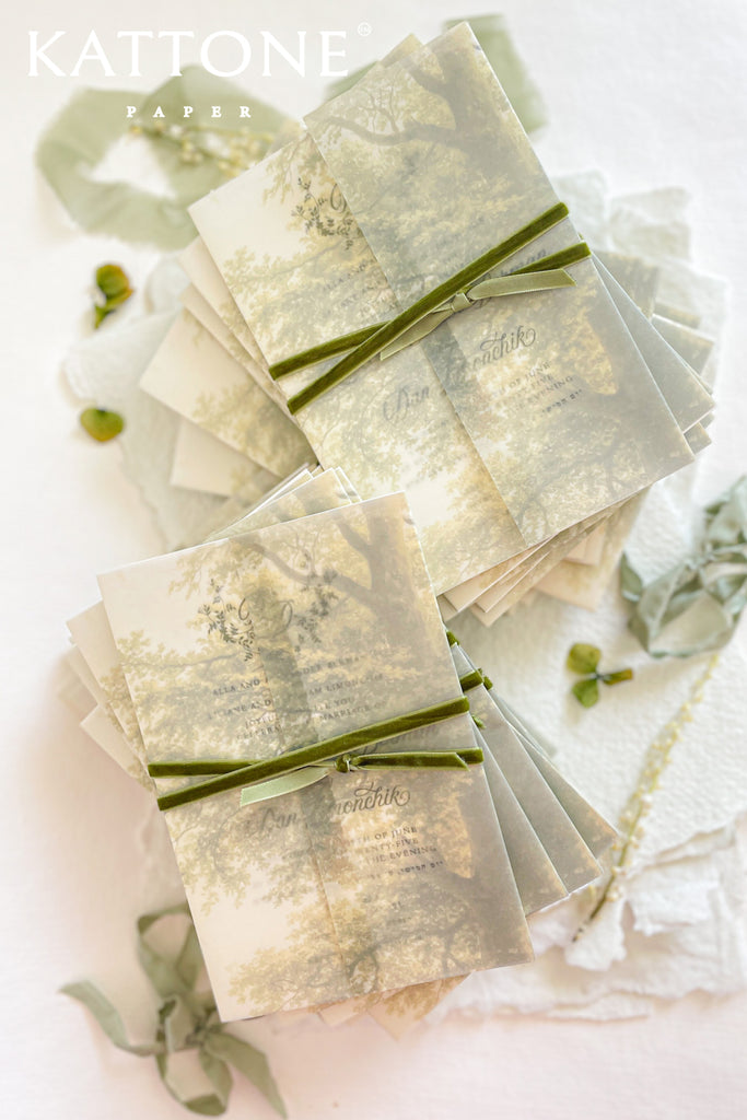 Ainara Simple Wedding Invitation Sets