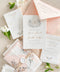This exquisite wedding invitation set offers a blend of timeless sophistication and eco-conscious artistry. Each invite features a bespoke custom watercolor crest, hand-painted to capture your unique love story. The crest is printed on your choice of either smooth, premium paper or on our beautiful sustainable deckled edge fine art stationery, a handcrafted paper with a beautiful, tactile finish.