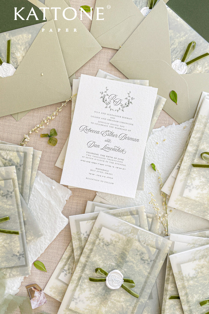 Ainara Simple Wedding Invitation Sets