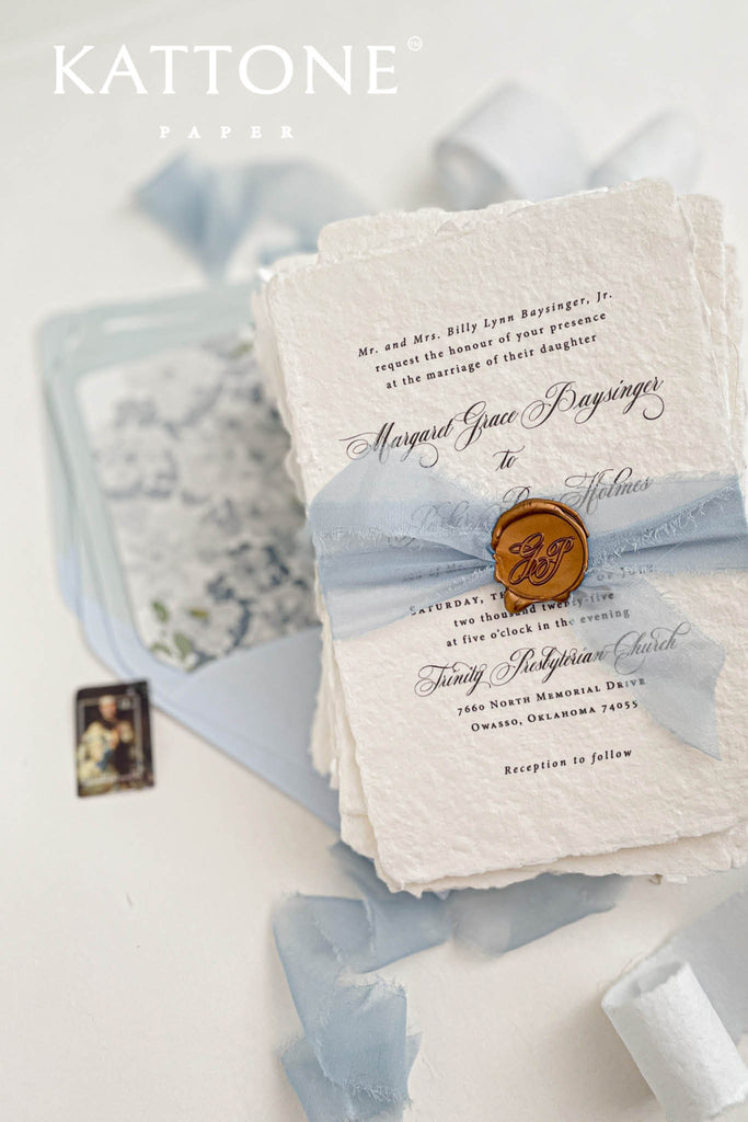 Aoife Handmade Paper Wedding Invitation Sets