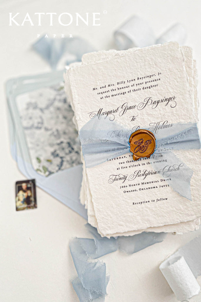 Aoife Handmade Paper Wedding Invitation Sets