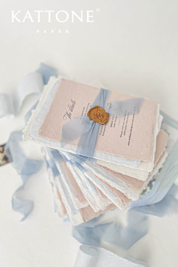 Aoife Handmade Paper Wedding Invitation Sets