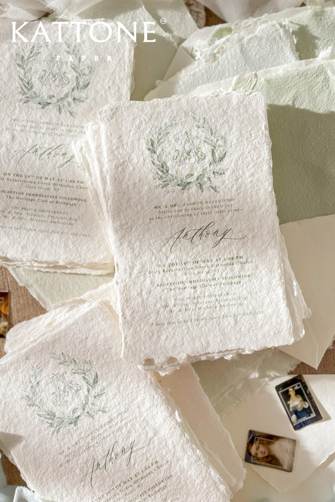 Emryn Baptism Invitation Suite