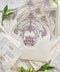 Wedding envelopes with hand-drawn venue envelope liners styled with handmade paper, greenery, and fine art wedding stationery details.