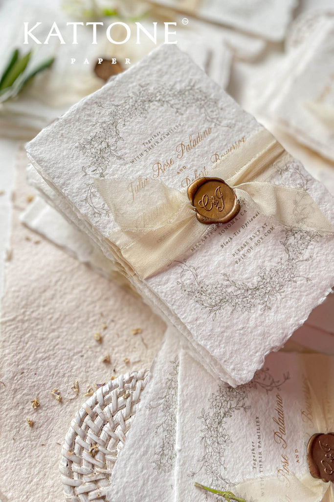 Fia Handmade Paper Wedding Invitations