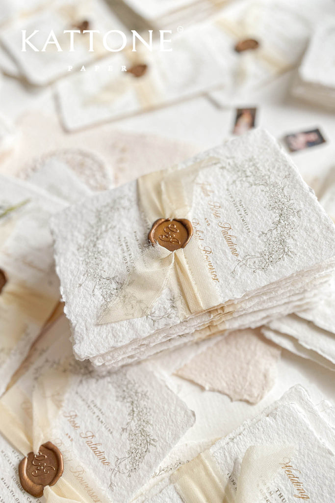 Fia Handmade Paper Wedding Invitations