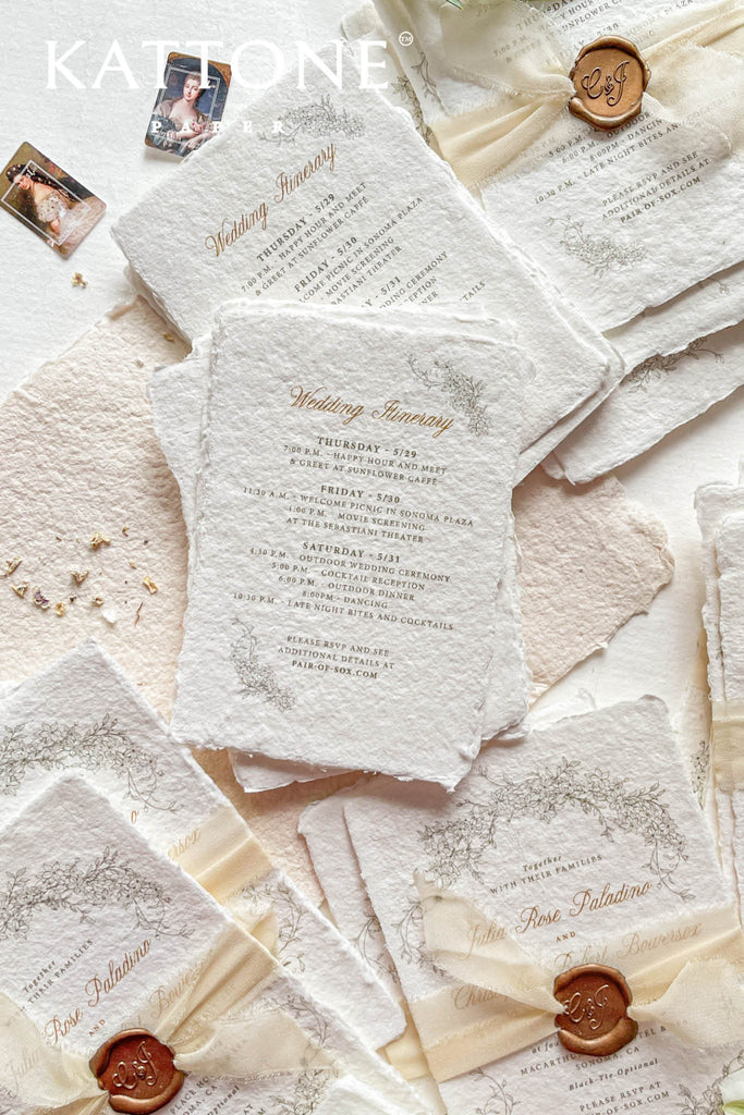 Fia Handmade Paper Wedding Invitations