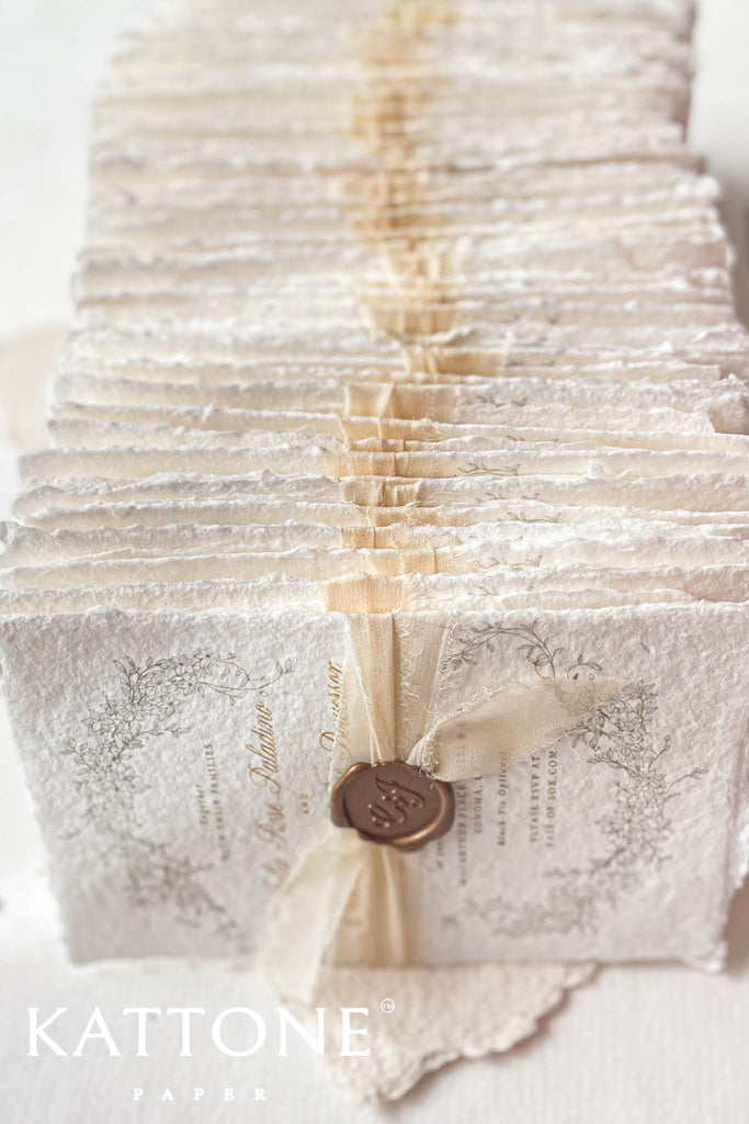 Fia Handmade Paper Wedding Invitations