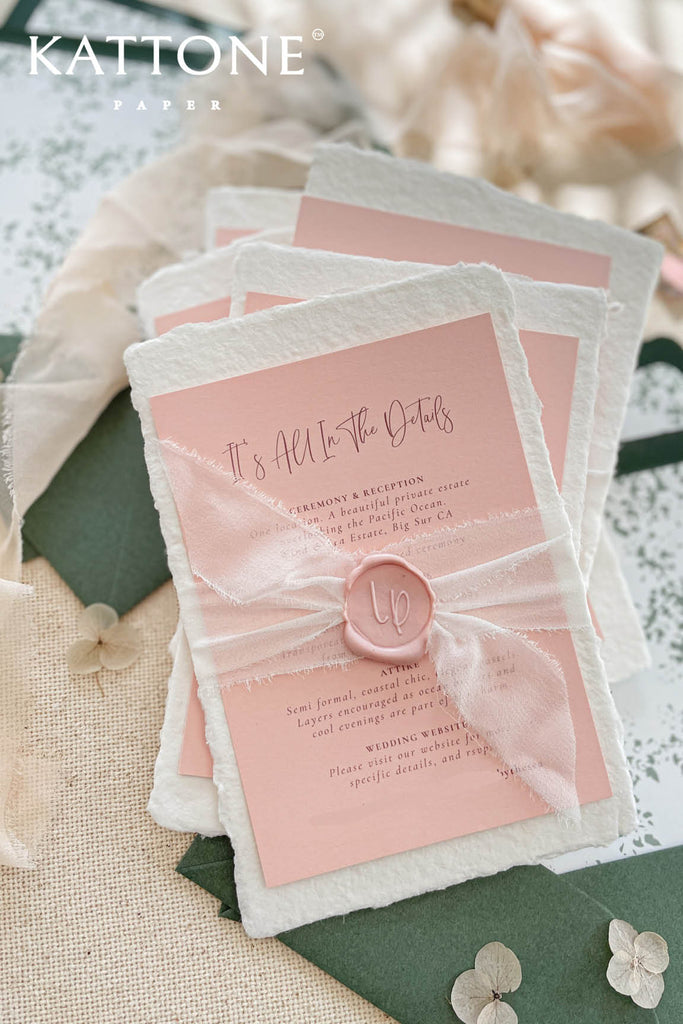 Amryn Handmade Paper Wedding Invitation Sets