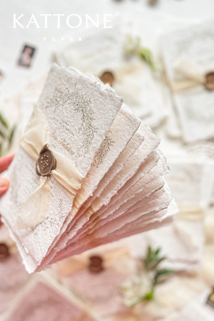 Fia Handmade Paper Wedding Invitations