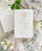 Our handmade wedding invitation suite features a custom hand-drawn monogram, printed on luxury deckled-edge cotton paper, and wrapped in translucent vellum jackets adorned with fine art floral illustrations. Each suite is finished with a silk ribbon and wax seal, blending old-world romance with modern artistry. Designed for couples who cherish attention to detail, this suite embodies elegance and craftsmanship - perfect for fine art, garden, or destination weddings.