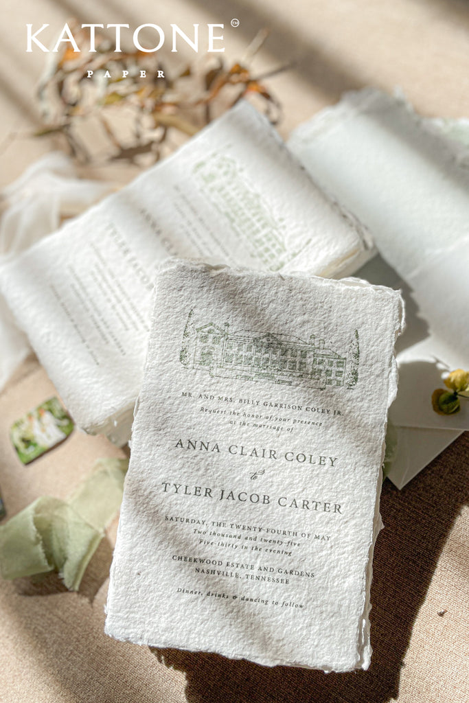 Journee Handmade Paper Wedding Invitation Suite