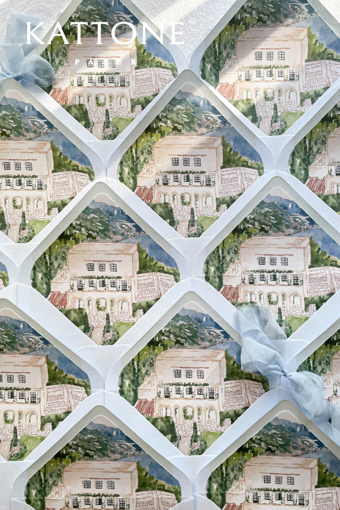 Beryl Handmade Paper Wedding Invitation Suite