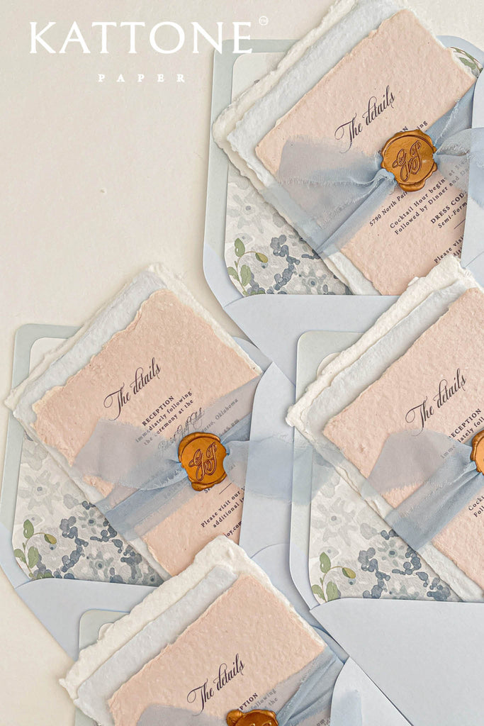 Aoife Handmade Paper Wedding Invitation Sets