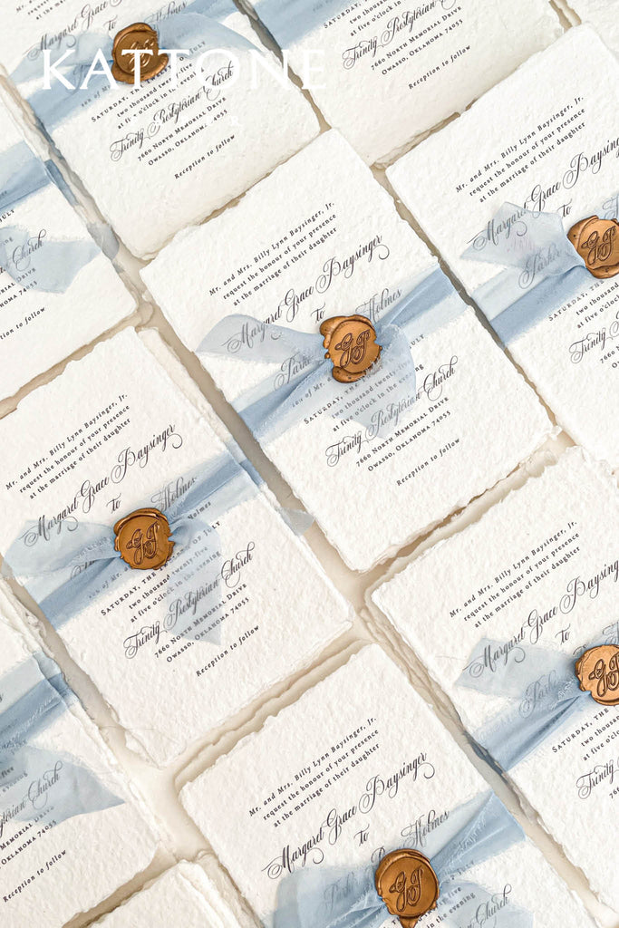 Aoife Handmade Paper Wedding Invitation Sets