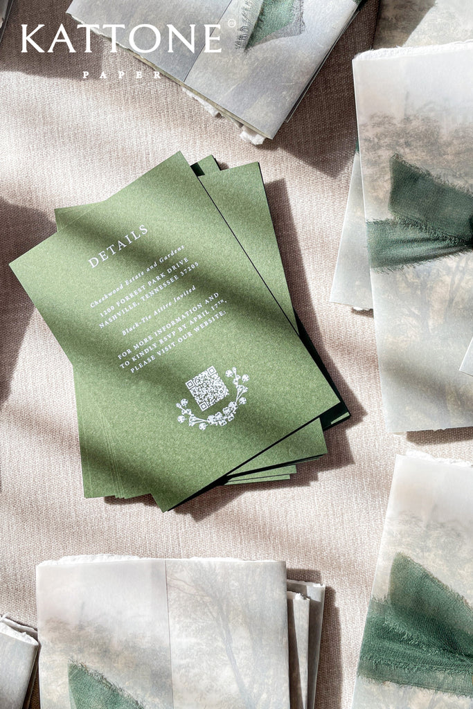 Journee Handmade Paper Wedding Invitation Suite