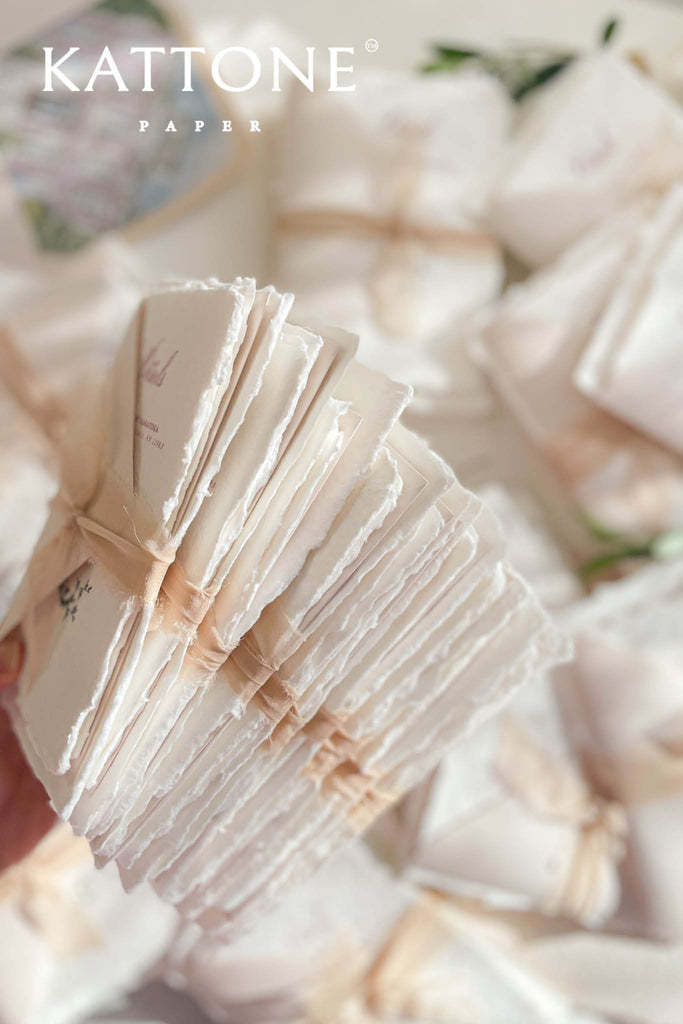 Lulee Handmade Paper Wedding Invitation Suite