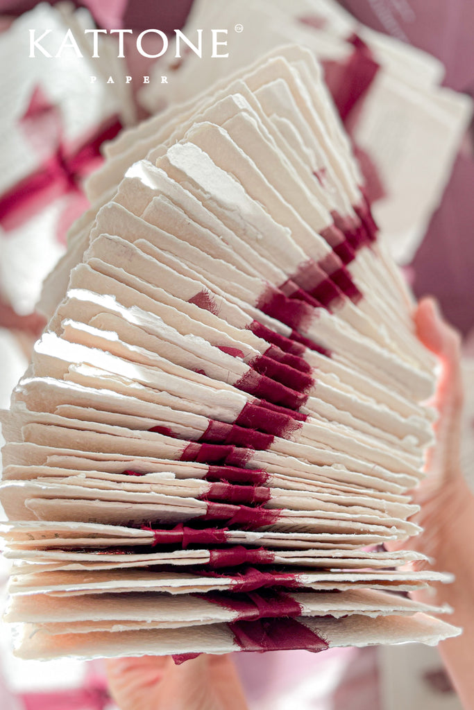 Haven Handmade Paper Wedding Invitation Suite