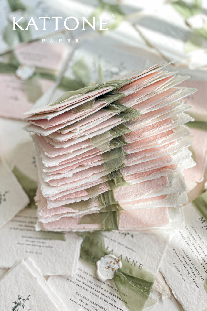 Baylin Handmade Paper Wedding Invitation Suite