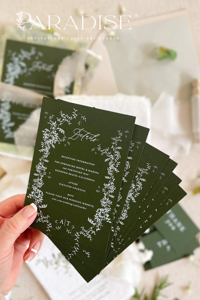 Luna Handmade Paper Wedding Invitation Sets