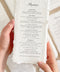Wedding Menus Senna