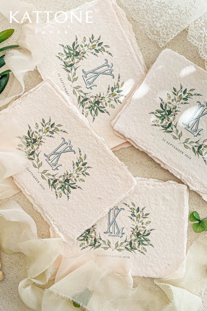 Bailee Handmade Paper Wedding Invitation Sets