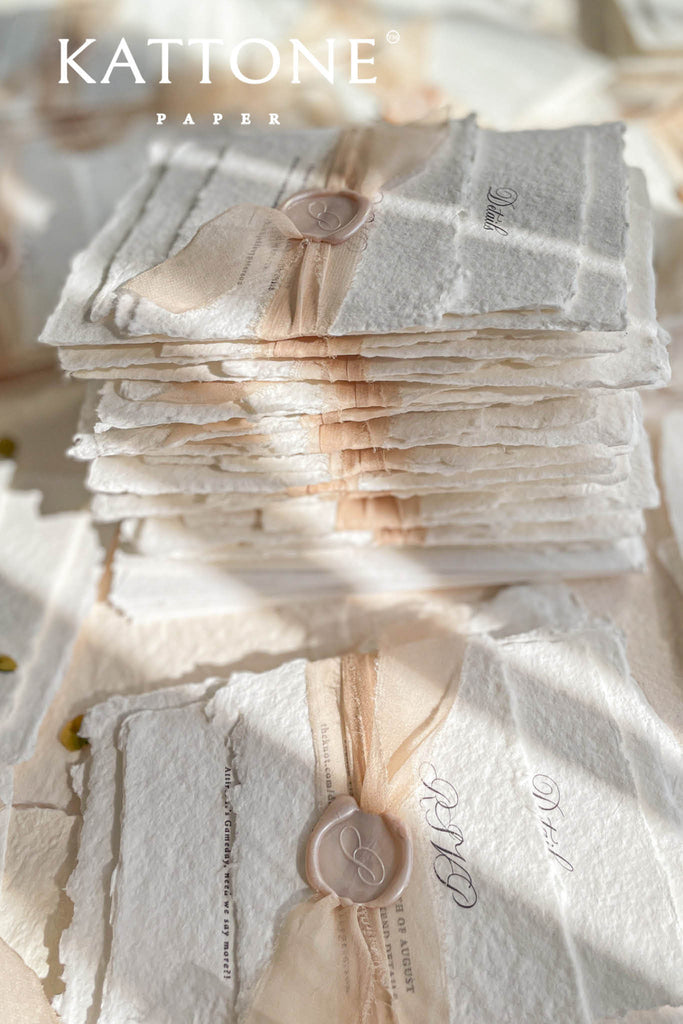 Damaris Handmade Paper Wedding Invitation Sets