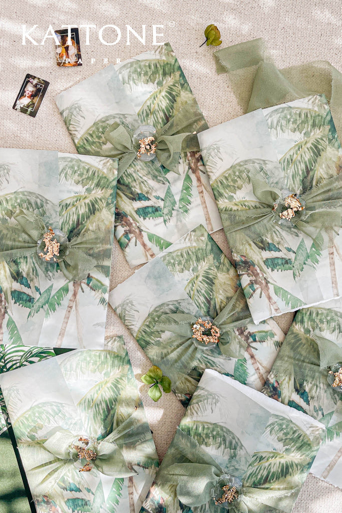 Delilah Handmade Paper Wedding Invitation Suite