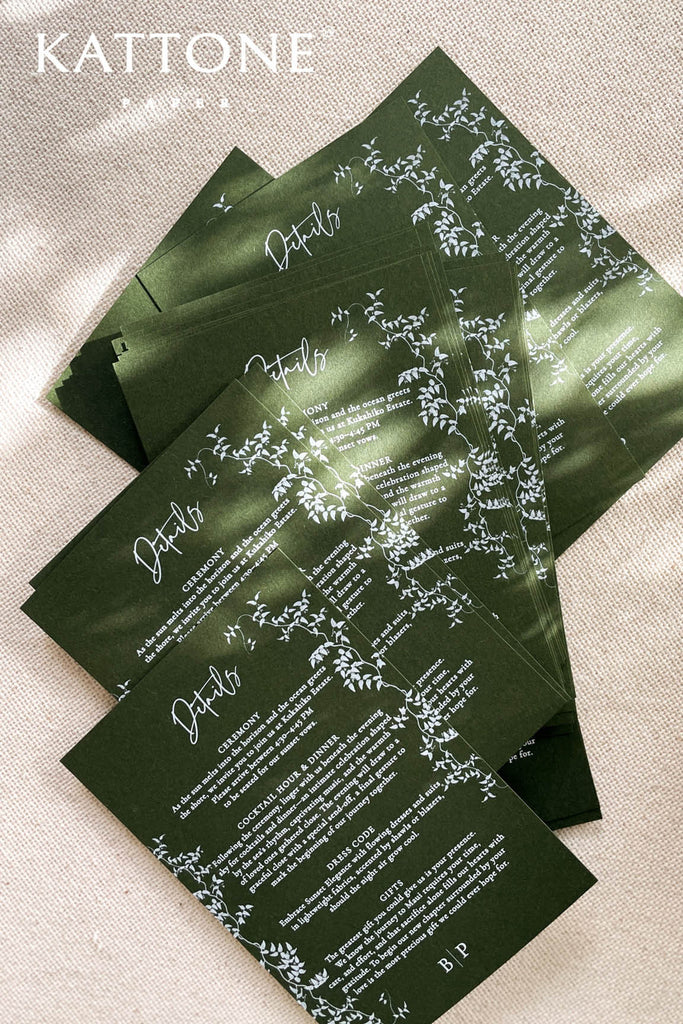 Brandi Handmade Paper Wedding Invitation Suite