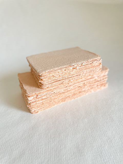 Peach Fuzz Handmade paper