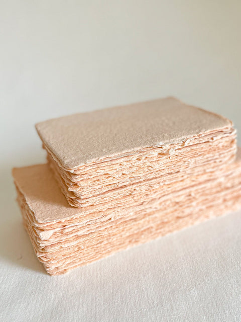 Peach Fuzz Handmade Paper