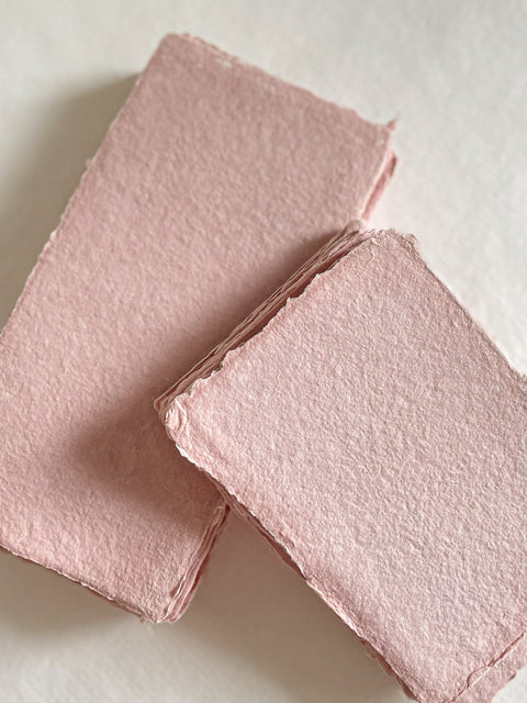 Dusty Pink Handmade Paper